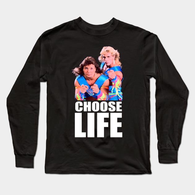 Choose Life Wham T-Shirt - Large Logo Long Sleeve T-Shirt by buffben789